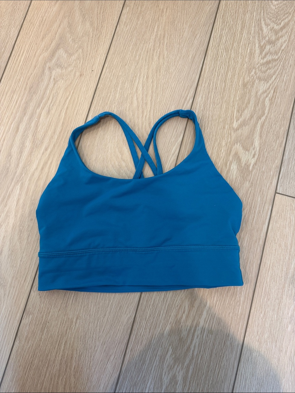Blue lululemon energy bra